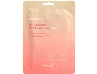 Kocostar a.m. Sunday Hydrogel Neck Mask Micro-Hole Μάσκα Υδρογέλης για τον Λαιμό, 13g