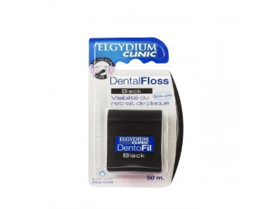 Elgydium Dental Black Floss, Οδοντικό νήμα, 50m