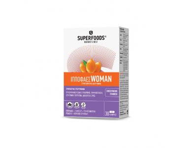 Superfoods Ιπποφαές Woman Σύμπλεγμα Υπερτροφών για Ορμονική Ισορροπία 30caps