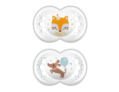 Mam Original, Ορθοδοντική Πιπίλα με Σιλικόνη 16m+, 2τεμ