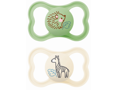 Mam Air, Ορθοδοντική Πιπίλα από Σιλικόνη για Βρέφη 16m+, 2τεμ