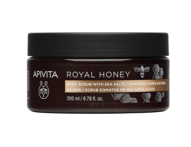 Apivita Royal Honey, Scrub Σώματος με Θαλάσσια Άλατα, 200ml