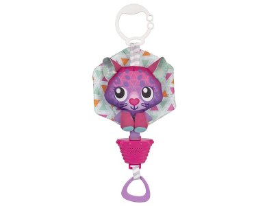 PlayGro Polar Pals Musical Pullstring Cat Κρεμαστό Μουσικό Γατάκι με Kλιπ, 1τμχ