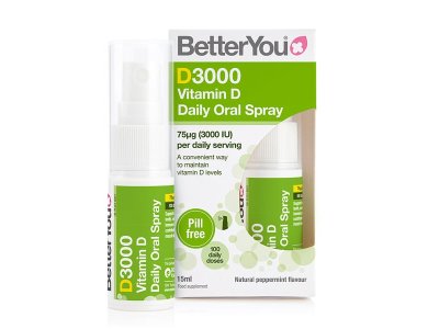 BetterYou DLux 3000 Vit.D Oral Spray Συμπλήρωμα Διατροφής με Βιταμίνη D, με ευχάριστη γεύση μέντας, 15ml