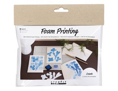 DIY Μίνι Κιτ Χειροτεχνίας με Κάρτα εκτύπωσης αφρού, 1πακ