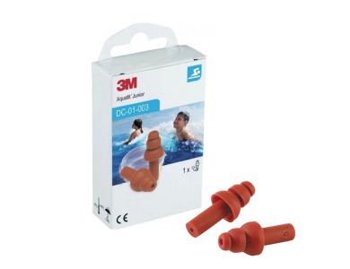 3M Aquafit Earplugs Junior Επαναχρησιμοποιήσιμες Αδιάβροχες Παιδικές Ωτοασπίδες, 1 ζευγάρι με Θήκη