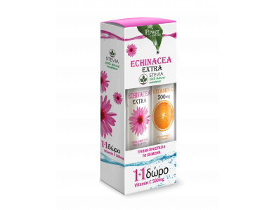 Power Health Echinacea Extra με Γλυκαντικό από Στέβια 20tabs + Δώρο Vitamin C 500mg, 20tabs