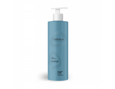 Castalia Atopur Face & Body Cleanser, Απαλό Καθαριστικό Προσώπου & Σώματος Ατοπικές Επιδερμίδες, 400ml