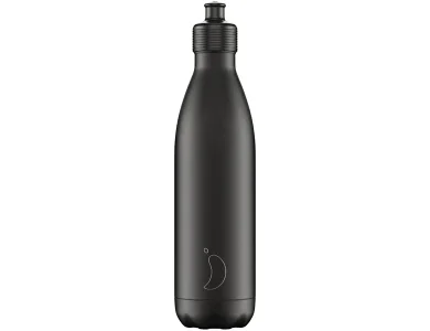 Chillys Chillys Sport Black, Ανοξείδωτος Θερμός Για Υγρά, 750ml