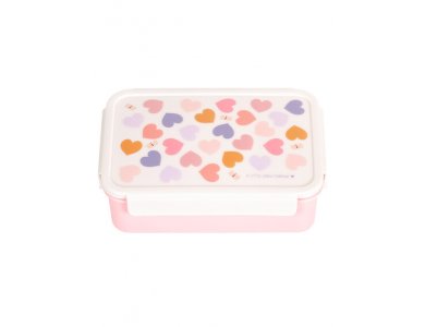 A little lovely company: Δοχείο φαγητού Bento με χωρίσματα- 1,2 L - Hearts