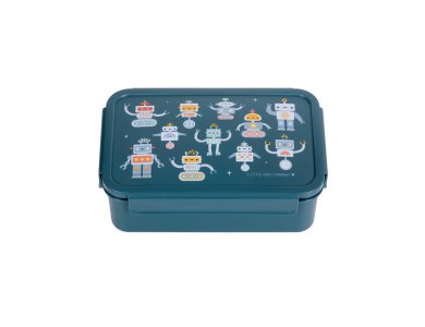 A little lovely company: Δοχείο φαγητού Bento με χωρίσματα- 1,2 L - Robots