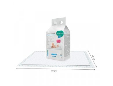 BabyOno: Πολυχρηστικό σελτεδάκι μιας χρήσης 40*60 εκ - 20 τεμάχια + 2 δώρο