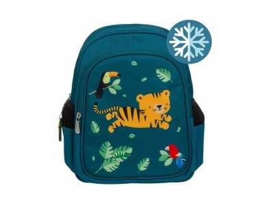 A Little Lovely Backpack Σακίδιο-Τσάντα Πλάτης με Ισοθερμική Θήκη, Jungle Tiger, 27x32εκ.
