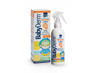 InterMed Babyderm Sunscreen Lotion 50SPF, Παιδικό Αντηλιακό Γαλάκτωμα Σώματος, 250ml