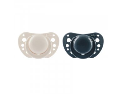 Chicco Physio Air Σετ Πιπίλες Μπεζ/Γκρι-Μπλε 6-16m 2τμχ