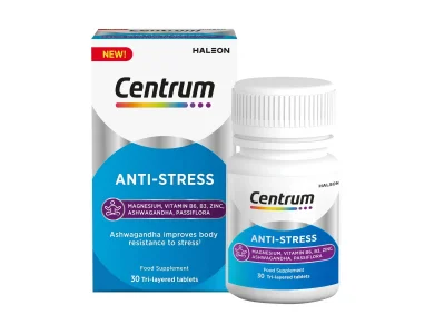 Centrum Anti-Stress Συμπλήρωμα Διατροφής για Ηρεμία & Αντοχή στο Στρες, 30tabs