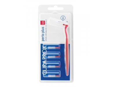 Curaprox Perio Plus 405 Κόκκινα Μεσοδόντια Βουρτσάκια 5.0mm 5τμχ & Λαβή