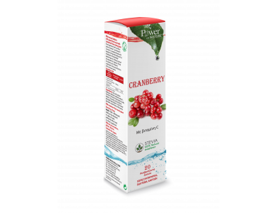 Power Health Cranberry Stevia με Βιταμίνη C, 20 Αναβ.Δισκία