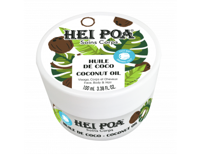 Hei Poa Coconut Oil Βιολογικό Λάδι Καρύδας Πολλαπλών Χρήσεων για Πρόσωπο, Μαλλιά & Σώμα, 100ml