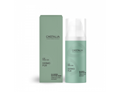 Castalia Dermopur Oil Control Mattifying Cream, Ρυθμιστική Κρέμα Προσώπου Με Ενυδατικούς Παράγοντες, 50ml
