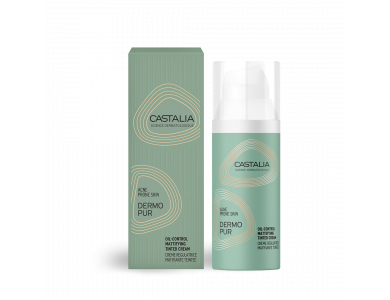 Castalia Dermopur Oil Control Mattifying Tinted Cream, Ρυθμιστική Κρέμα Προσώπου Με Χρώμα, 50ml