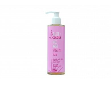 Aloe+Colors Face Wash Sensitive Skin, Καθαριστικό Gel Προσώπου, 250ml