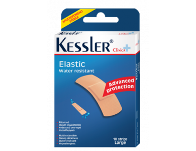 Kessler Elastic Strips Large - Αυτοκόλλητα Strips, 10 τμχ.