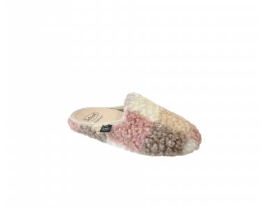 Scholl Maddy Pink-Multi Χειμερινές Γυναικείες Παντόφλες με Συνθετική Γούνα, No40