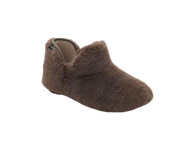 Scholl Molly Bootie Brown Γυναικείες Καφέ Παντόφλες Με Συνθετική Γούνα, No38