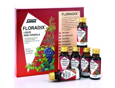 Power Health Floradix Γυναικείο Τονωτικό με ειδικά εκχυλίσματα φρούτων, σίδηρο & βιταμίνες, 10x20ml