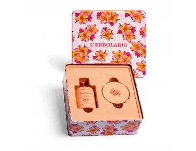 L’erbolario Frangipani Segreti di Bellezza Duo, Τζελ αφρόλουτρο 300ml & Αρωματική Κρέμα σώματος 200ml