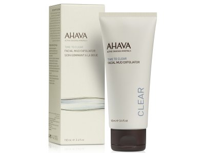 Ahava Time To Clear Facial Mud Exfoliator, Απολέπιση Προσώπου, 100ml