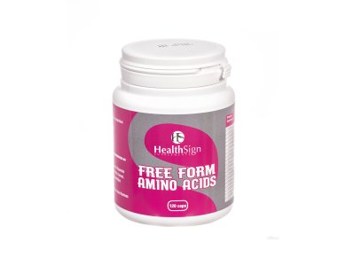 Health Sign Free Form Amino Acids για τη Δόμηση των Πρωτεϊνών & των Μυϊκών Ιστών στον Οργανισμό, 120caps