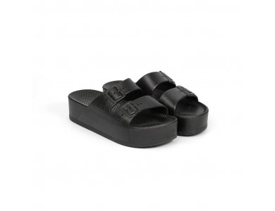Freedomoses Γυναικεία Slide Πλατφόρμα, High Black, No37-38