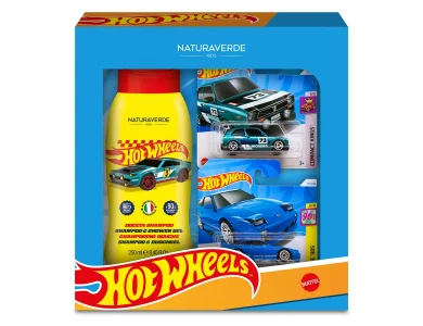 Naturaverde Παιδικό Σετ με Σαμπουάν 250ml, Hot Wheels & Δώρο 2 Αμαξάκια