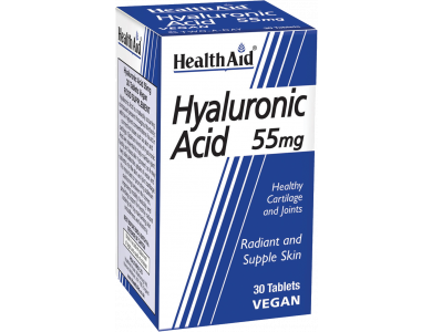 Health Aid Hyaluronic Acid 55mg, 30tabs