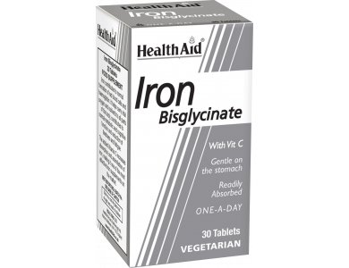 Health Aid Iron Bisglycinate 30tabs
