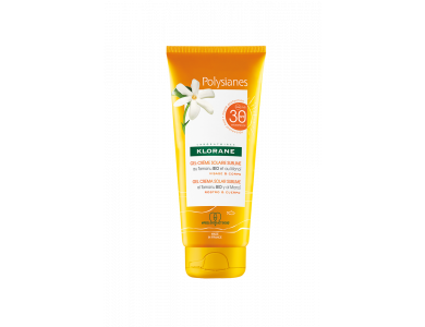 Klorane-Αντηλιακή ζελ-κρέμα με SPF 30 Polysianes, με Tamanu & Monoi Σωληνάριο 200ml