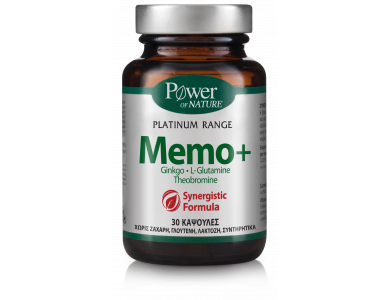 Power Health Platinum Range Memo+ Συμπλήρωμα διατροφής για την βελτίωση της μνήμης, 30 caps