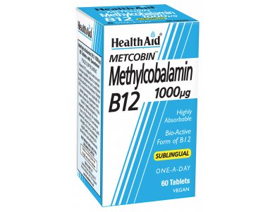 HealthAid Metcobin Methylcobalamin B12 1000mg 60Tabs