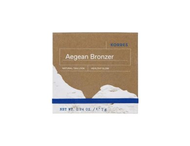 Korres Aegean Bronzer σε Μορφή Πούδρας με Μεταξένια Υφή για Φυσικά Μαυρισμένη Όψη Απόχρωση Warm Shade,  7gr