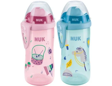Nuk First Choice Sports Cup, Παγουράκι με Καπάκι Push Pull από Σιλικόνη, 450ml