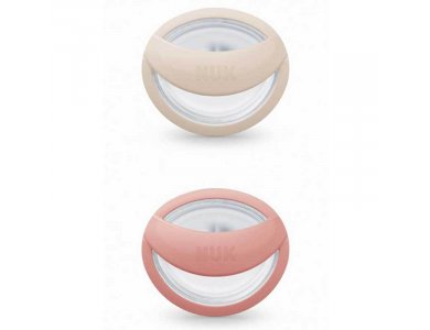 NUK Perfect Match Πιπίλα Σιλικόνης με Θήκη για 0-6m, 2τμχ