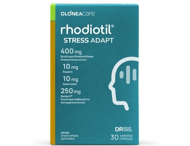 Olonea Rhodiotil Stress Adapt - Συμπλήρωμα Διατροφής Για Τη Διαχείριση Του Άγχους , 30 Κάψουλες