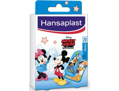 Hansaplast Disney Mickey & Friends Strips Παιδικά Επιθέματα Πληγών, 20τμχ