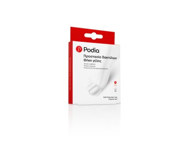 Podia Soft Protection Cap Polymer Gel, Θήκη Γέλης για Προστασία Δακτύλων Medium, 2τμχ