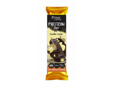 Power Health Protein Bar, Vanilla & Cookie Flavor, Μπάρα Πρωτεΐνης Υψηλής Περιεκτικότητας 35%, 60gr