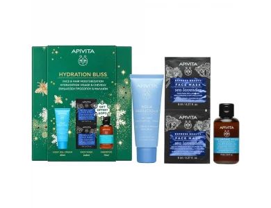 Apivita Promo Aqua Beelicious Oil-Free Hydrating Gel-Cream, 40ml & Δώρο Express Beauty Sea Lavender Face Mask, 2x8ml & Δώρο Hyaluronic Hydra Shampoo Travel Size, 75ml