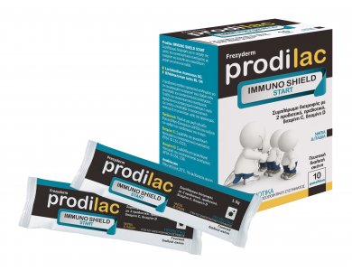 Frezyderm Prodilac Immuno Shield Start Συμπλήρωμα Διατροφής με Προβιοτικά για Νήπια & Παιδιά, 10 φακελάκια