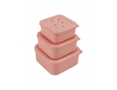 Trixie Nesting Snack Boxes Mrs. Butterfly, Σετ 3 Παιδικά Ταπεράκια, 3τμχ